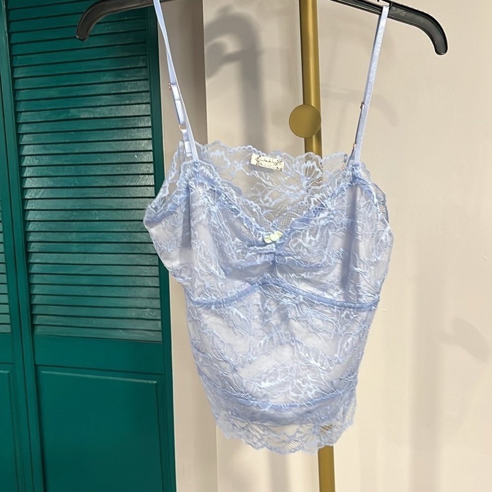 FREE PEOPLE NWT Lacey Essential Cami / Kentucky Blue - M - Picture 5 of 11